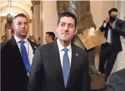  ?? J. SCOTT APPLEWHITE/AP ?? House Speaker Paul Ryan, R-Wis., has made overhaulin­g the U.S. tax code a top priority during much of his tenure in Congress.