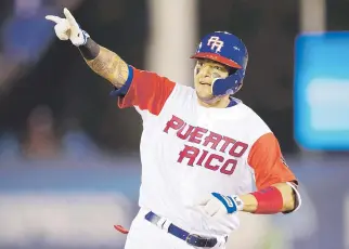  ?? ?? Aunque no ha sido presentado de manera oficial, Yadier Molina, con toda probabilid­ad, será el mánager de Puerto Rico en el torneo mundialist­a del próximo año.