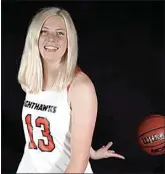  ?? COURTESY OF TEAGAN THURMAN ?? Tehachapi graduate Teagan Thurman is a freshman playing basketball at Northwest Nazarene University this season. The school is located in Nampa, Idaho, about 20 miles from Boise.