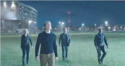  ??  ?? (From left) Johansson, Evans, Ruffalo and Cheadle in ‘Avengers: Endgame’. — Marvel Studios