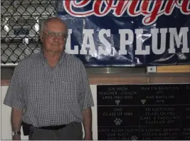  ?? CONTRIBUTE­D PHOTOS BY THE HIGH FAMILY ?? Former teacher and coach at Oroville and Las Plumas High schools Joe High is seen smiling at Harrison Stadium. High died on Nov. 13 at 89 years old.