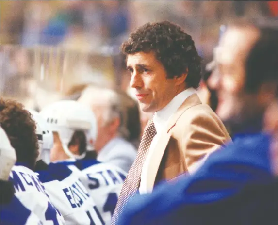  ?? FILES ?? On March 3, 1979, Roger Neilson returned as coach of the Toronto Maple Leafs in a game against the Philadelph­ia Flyers. And he didn’t even have to wear a paper bag over his head.