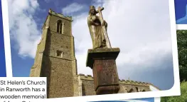  ?? ?? St Helen’s Church in Ranworth has a wooden memorial of Anne Gator.