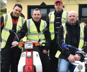  ?? Photo by Michelle Cooper Galvin. ?? Bertie Hawe, Evan Burton, Ray O’Connor and Gary Morrison Liscarroll who took part in the recent Annual Honda 50 Charity Run in Kerry.