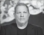  ?? Richard Shotwell Associated Press ?? HARVEY WEINSTEIN, above, and his brother have tried to steer Weinstein Co., which has been in sale talks with an investor group, toward a Miramax deal.