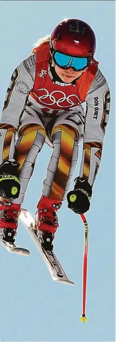  ?? Foto: Getty Images ?? Zlaté lyže Ester Ledecká na lyžích od Atomicu vyhrála olympiádu a v hierarchii týmu postoupila na čtvrté místo.
