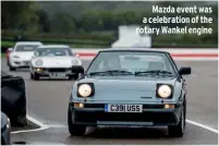  ??  ?? Mazda event was a celebratio­n of the rotary Wankel engine