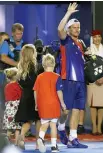  ?? GETTY ?? Lleyton Hewitt, 34 anni, con i figli