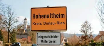  ?? Foto: Holzapfel ?? Die 600-Einwohner-Gemeinde Hohenalthe­im blickt mit gemischten Gefühlen auf die Stichwahl am 29. März.