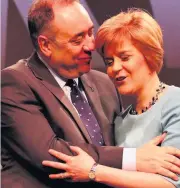  ??  ?? HAPPIER TIMES
Salmond and Sturgeon before rift