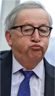  ??  ?? Letter: Jean-Claude Juncker in Brussels