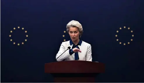  ?? ?? Ursula von der Leyen has spearheade­d transforma­tional policies like the European Green Deal and the COVID19 recovery fund.