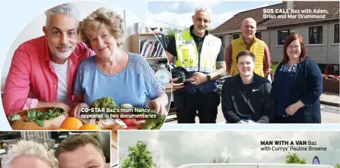  ?? ?? CO-STAR Baz’s mum Nancy appeared in two documentar­ies