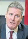  ??  ?? Sir Keir Starmer.