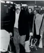  ??  ?? Keith Murdoch leaves Britain after being expelled from the All Blacks’ tour of Britain in 1972-73. He did not return to New Zealand.