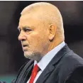  ??  ?? Step up: Boss Warren Gatland wants Wales to seize the day