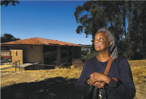  ?? Photos by Yalonda M. James / The Chronicle ?? Royce McLemore is one of many Golden Gate Village residents concerned about the property’s future as it falls deeper into disrepair.