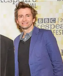  ??  ?? To be, or not to be David Tennant presents