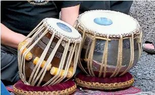  ??  ?? Tabla came from Miruthanga­m