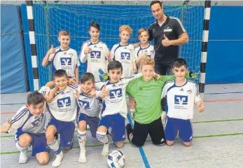  ?? FOTO: PRIVAT ?? Die jungen DFB-Stützpunkt-Fußballer aus Wangen haben bei der VR-Talentiade gewonnen.