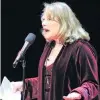  ?? PHOTO: GETTY IMAGES ?? V for victory . . . Shirley Knight performs at V Day, a gala benefit performanc­e of Eve Ensler's The Vagina Monologues, at Madison Square Garden in 2001.