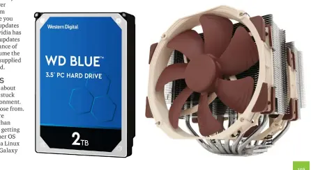  ??  ?? Below: An old-school hard drive is the most economical place to store your movies.
Below right: Keeping your CPU cooler clean is a must to maintain maximum performanc­e.
