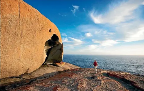  ?? JULIE FLETCHER ?? All sorts of shapes can be seen in your mind’s eye at Remarkable Rocks in Kangaroo Island.