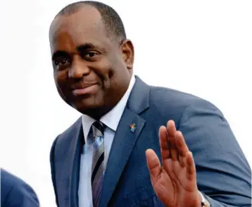  ?? ??  Le Premier ministre de la Dominique Roosevelt Skerrit, à Bruxelles en juin 2015. Photo Thierry Charlier / AFP