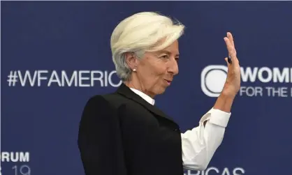  ?? Photograph: Rodrigo Arangua/AFP/Getty Images ?? Christine Lagarde, the IMF’s managing director, underlined her organisati­on’s growing concern at the most serious outbreak of trade tension since the 1930s.