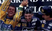  ??  ?? Hill went from test driver, without even an F3000 victory to his name, to race winner in 1993, and was a perfect replacemen­t for Mansell