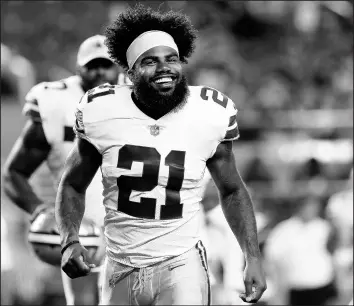  ?? JOSIE LEPE/AP ?? Dallas Cowboys running back Ezekiel Elliott is holding out of training camp with two years remaining on his rookie contract.