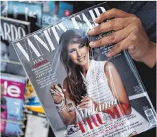  ?? FOTO: AFP ?? Guten Appetit: Auf dem aktuellen Cover der mexikanisc­hen Vanity Fair protzt Melania Trump mit Luxus.