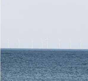  ?? ?? The current Rampion wind farm. Picture by Eddie Mitchell