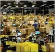  ??  ?? Items from Amazon’s warehouse in Dunfermlin­e were marked ‘destroy’