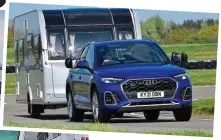  ?? ?? A bit of oomph: The Tow Car Awards 2022. Inset: Overall winner, Audi Q5 Quattro Sport