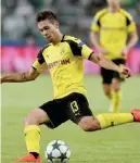  ??  ?? WARSAW: This file photo taken on September 14, 2016 shows Dortmund’s Portuguese defender Raphael Guerreiro during the UEFA Champions League group F football match Legia Warsaw v Borussia Dortmund at the Legia stadium in Warsaw. Dortmund’s Portuguese...