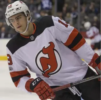  ?? RICK MADONIK/TORONTO STAR ?? New Jersey teammates say 18-year-old Nico Hischier is a two-way forward who is buying into the Devils’ system.