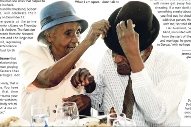  ?? FILE ?? Dorcas Estella Dobson and her husband, Seibert, are celebratin­g 67 years of marriage.