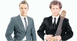  ??  ?? GUITAR STARS: Corneille Hutten-Burger, left, and Dirkie van Staden will be bringing the sound of CH2 to Port Elizabeth on Thursday