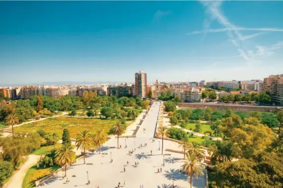  ??  ?? Park Turia, Valencia’s impressive urban park (Getty)
