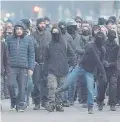  ?? Ansa ?? Alcuni manifestan­ti a Torino