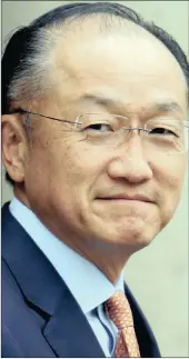  ??  ?? World Bank president Jim Yong Kim had said that the capital increase was a matter of timing as the vast majority of the bank’s 189-member countries supported it.