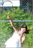  ?? FILE PHOTO - ONEIDA DAILY DISPATCH ?? Sophomore Sydney Lusher is back in action for Todd Hicks’ Oneida girls tennis side in 2018.