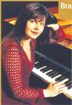  ?? ?? UWA’s Callaway Auditorium hosts a Brahms Soiree next Sunday, featuring pianist Anna Sleptsova.