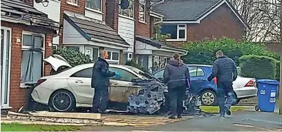  ?? ?? ●●The aftermath of the fire on Craig Road in Heaton Moor