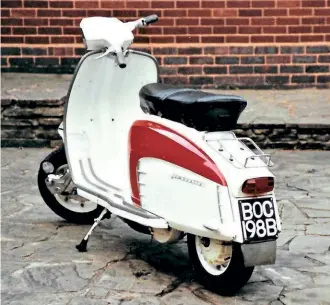  ?? ?? BOC 198B became the only vehicle of choice as far as I was concerned; despite covering thousands of miles it very rarely let me down. All hail the standard Lambretta.