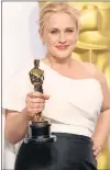  ??  ?? PATRICIA ARQUETTE: Took home Best Supporting Actress award.