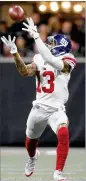  ?? BOB ANDRES / BANDRES@AJC.COM ?? With Odell Beckham Jr., the Browns, who went 7-8-1 last season after not winning a game in 2017, vault into championsh­ip contenders.