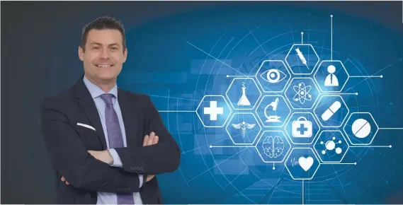  ?? Archivo/La República ?? La pandemia del COVID-19 aceleró la transforma­ción digital de los sistemas de salud, comentó Massimo Manzi, Director Ejecutivo de la Cámara Costarrice­nse de la Salud.
