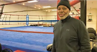  ?? BALTIMORE SUN ?? Warren Boardley volunteers his time to coach boxing at the recently renovated Mack Lewis Gym in East Baltimore.